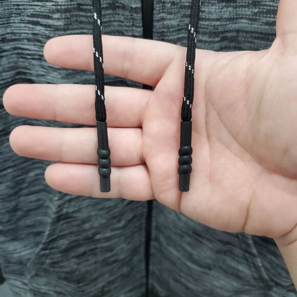 Airwalk Men's Gray‎ Black Spacedye Sherpa Lined Plush Zip Front Hoodie Size L - Picture 2 of 9